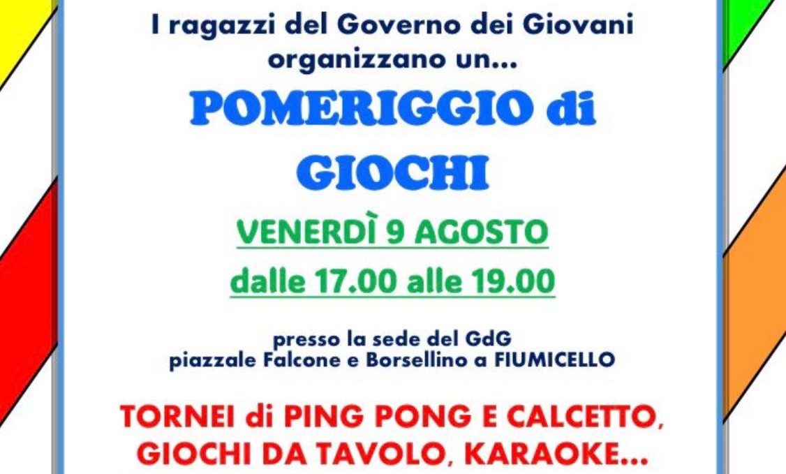 Pomeriggio di giochi