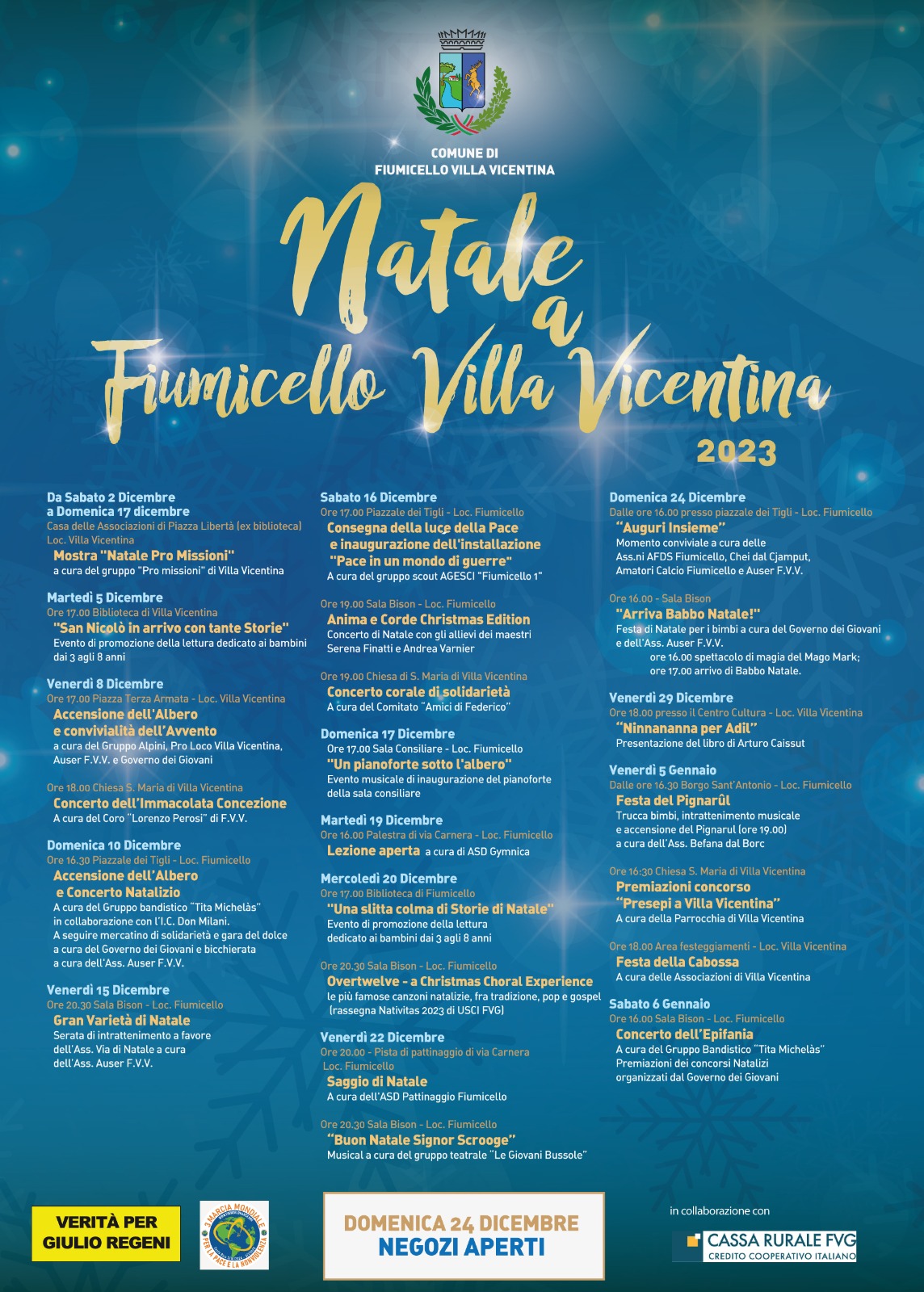 Natale a Fiumicello Villa Vicentina 2023